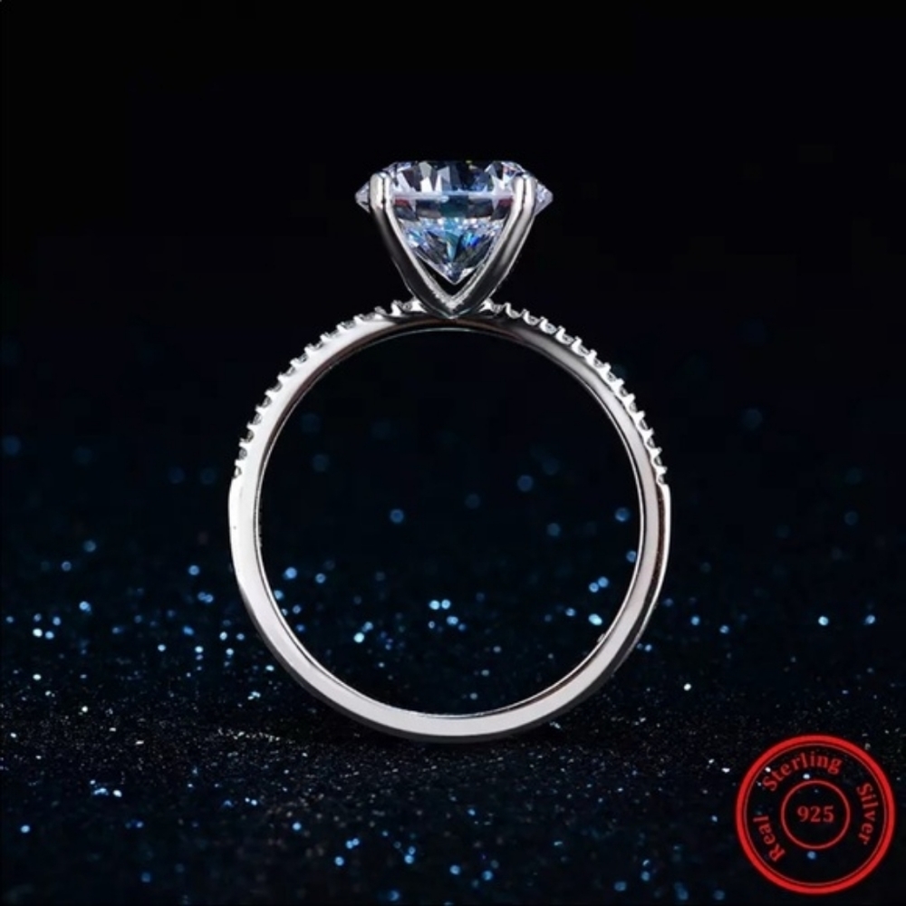 ♡New sterling silver 3ct white sapphire♡ - Picture 2 of 3